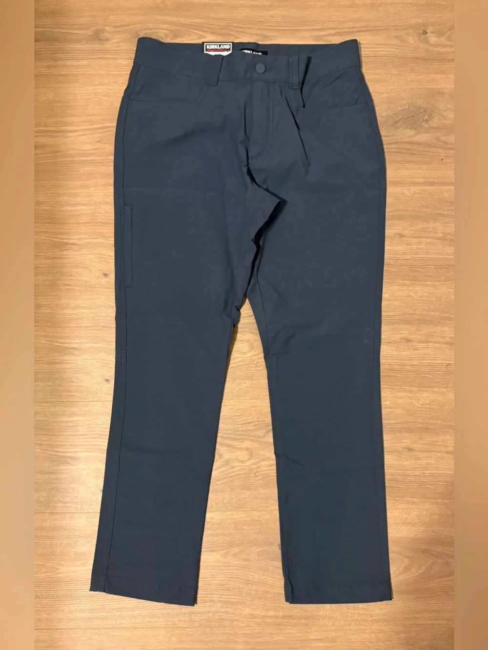 Kirkland Signature Men's Dark Blue Stretch Cargo Pants